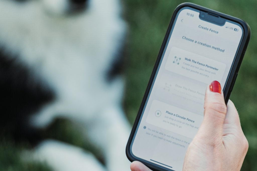 SpotOn app fence creation screen